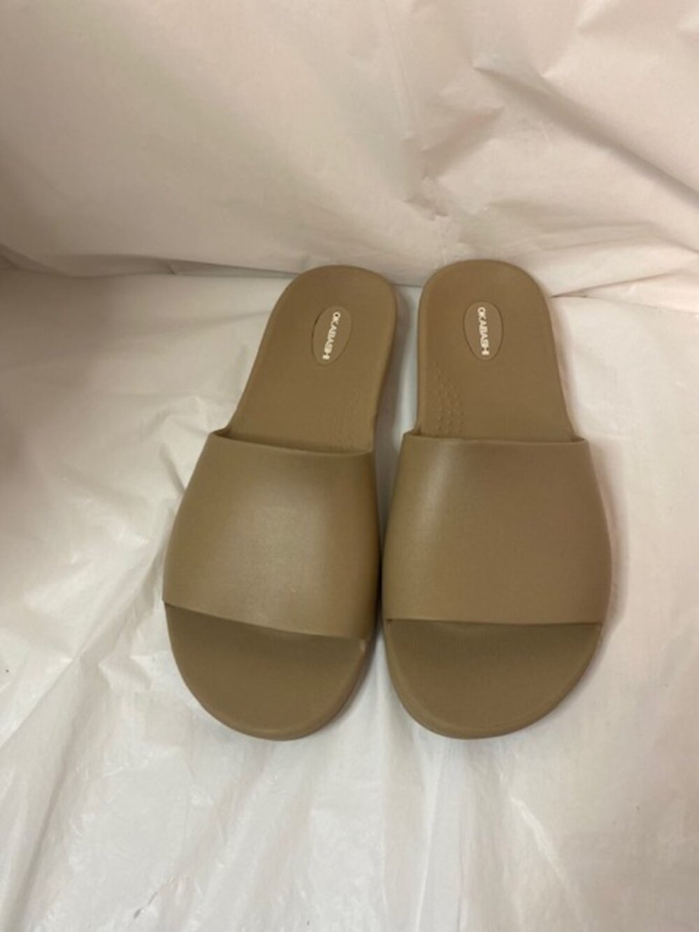 Okabashi Cruise Slide Sandals Arch Support Comfort Spa Slides, Women’s size 9